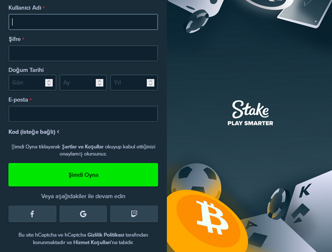 Stake Üyelik